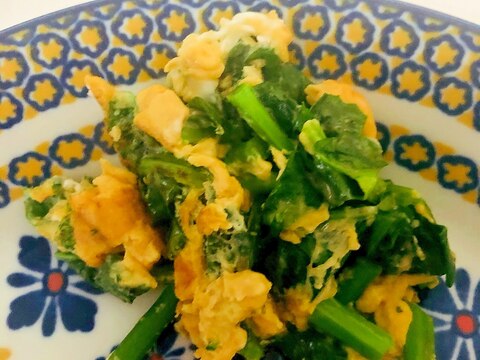 かき菜と卵炒め